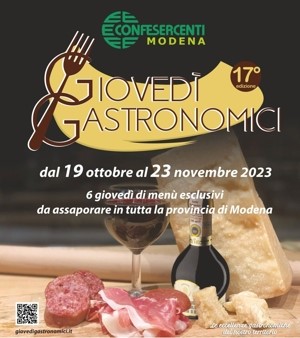 Fiepet Confesercenti Modena: al via la diciassettesima edizione dei “Giovedì Gastronomici”
