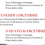 Federagit Veneto Centrale: “4 Tour delle botteghe storiche di Padova, itinerari Storici tra Commercio, Sapori e Sapere”