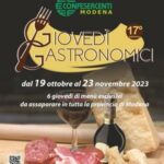 Giovedì Gastronomici, la rassegna culinaria promossa da Fiepet Confesercenti Modena continua fino al 23 novembre in 25 ristoranti di Modena e provincia