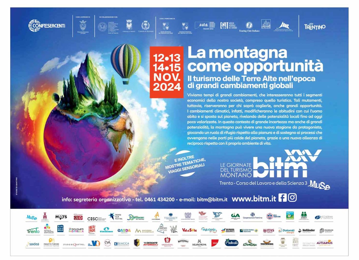 Confesercenti Trentino: BITM le giornate del turismo montano, presentata la XXV edizione