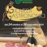 Confesercenti Modena: giovedì gastronomici, la rassegna culinaria continua fino al 28 novembre nei ristoranti di Modena e provincia