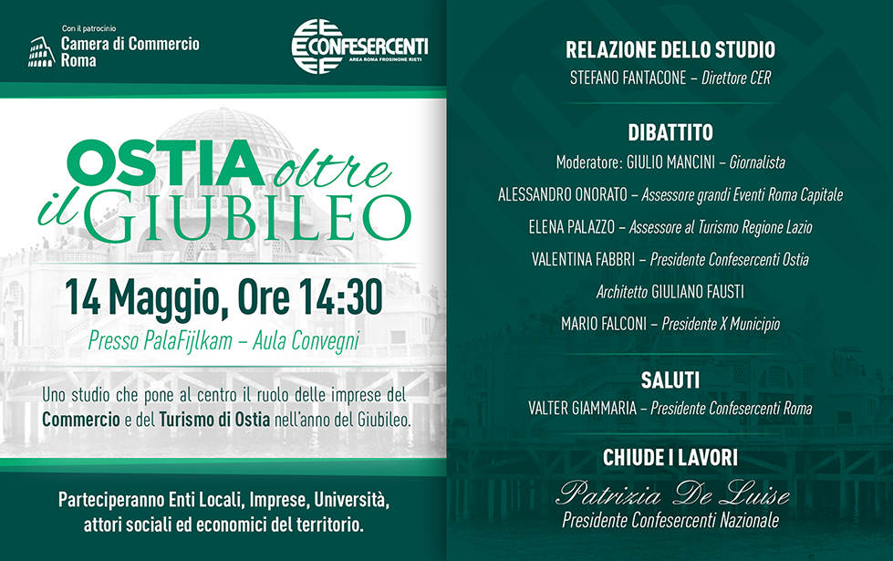 “Ostia oltre il Giubileo”, il convegno Confesercenti per il rilancio del litorale