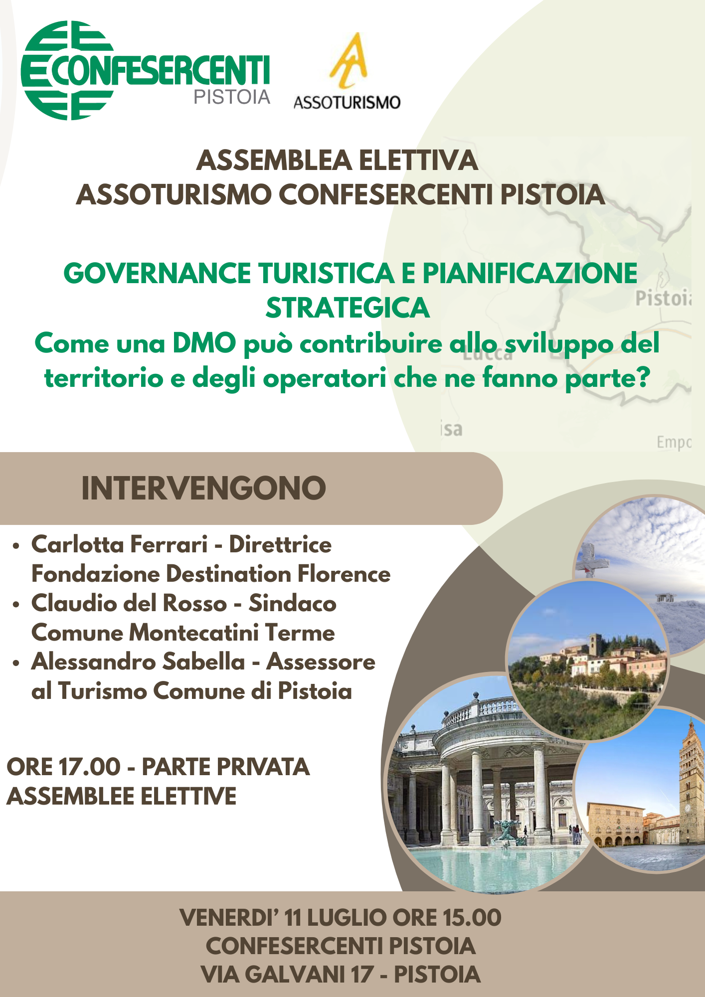 Confesercenti Pistoia: Assemblea Assoturismo, all’incontro presenti i sindaci Tomasi e Del Rosso, si parlerà anche di DMO