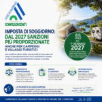 IMPOSTA DI SOGGIORNO: DAL 2027 SANZIONI PIU’ PROPORZIONATE ANCHE PER CAMPEGGI E VILLAGGI TURISTICI