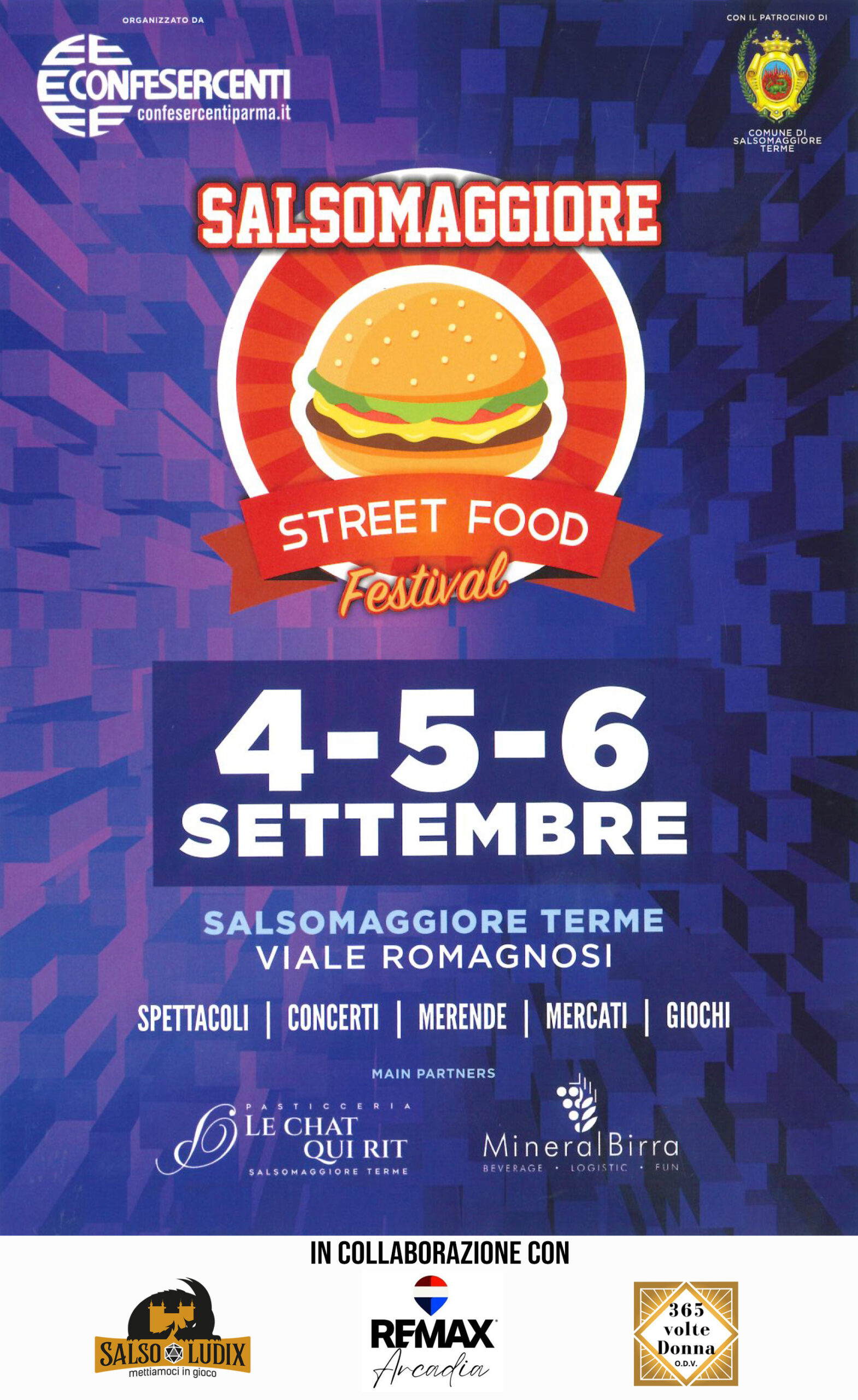 Confesercenti Parma: torna il Salsomaggiore Street Food Festival, cibo di strada di qualità con i food truck da tutta Italia e divertimento per tutte le età
