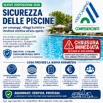 Sicurezza delle piscine nei campeggi: in vigore i nuovi obblighi sugli impianti di aspirazione